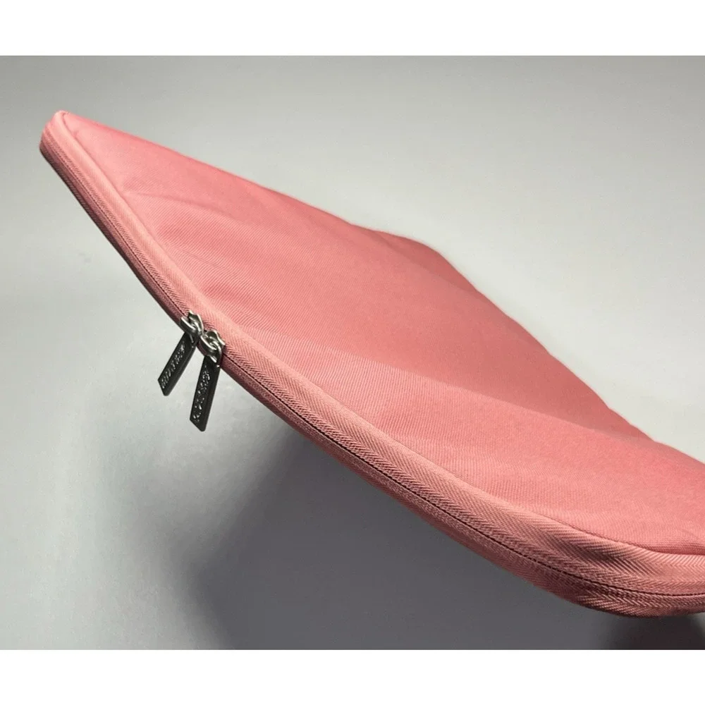 Blush Pink Soft Case Laptop Computer Device Sleeve Full Zip Cushioned Zip Pocket